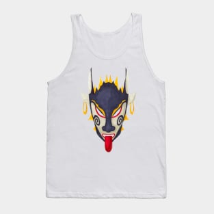 Watercolor tribal mask Tank Top